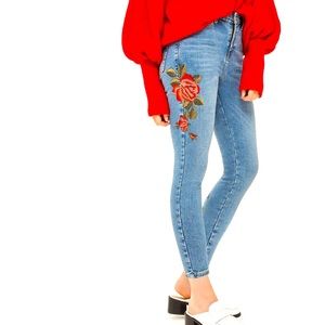 Topshop Petite Rose Jamie Jeans